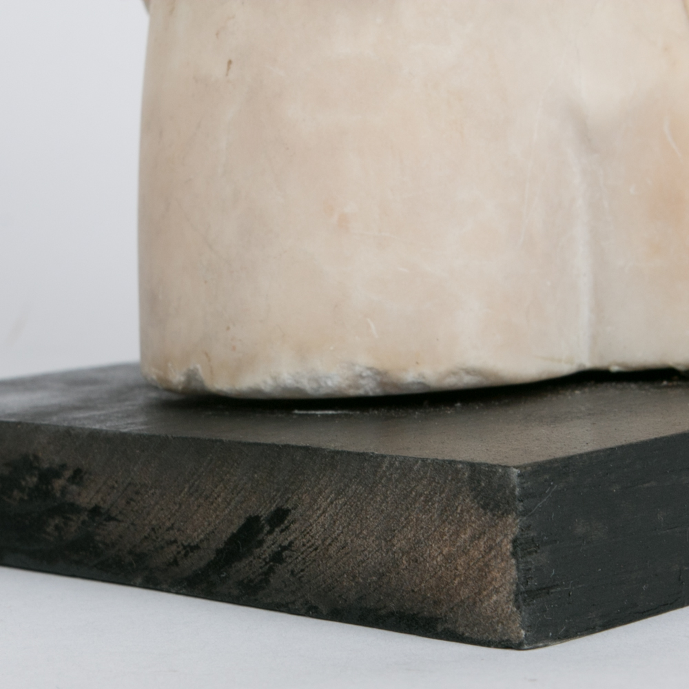 Alabaster Bust of Dutch Woman