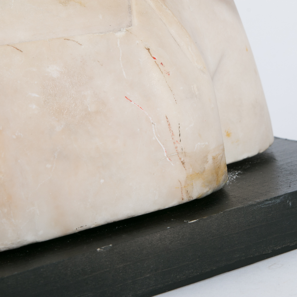 Alabaster Bust of Dutch Woman