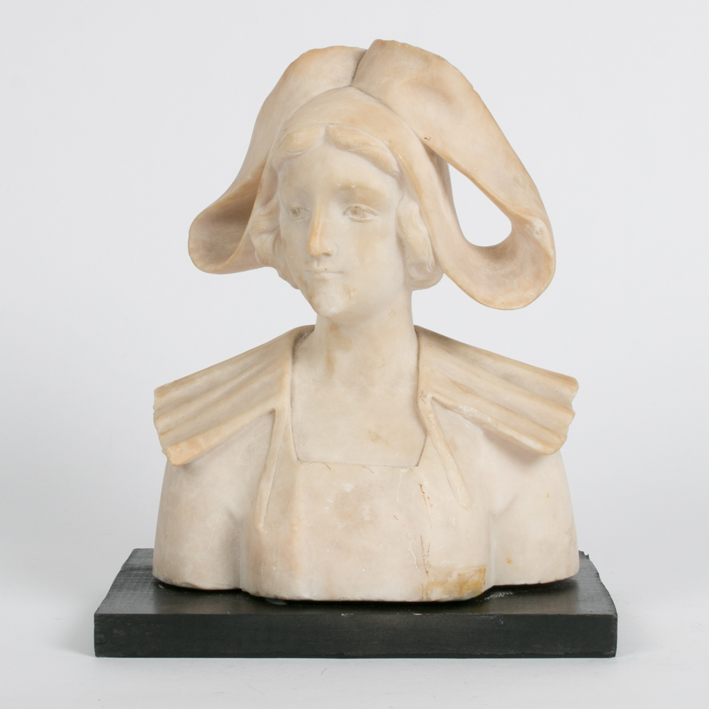 Alabaster Bust of Dutch Woman