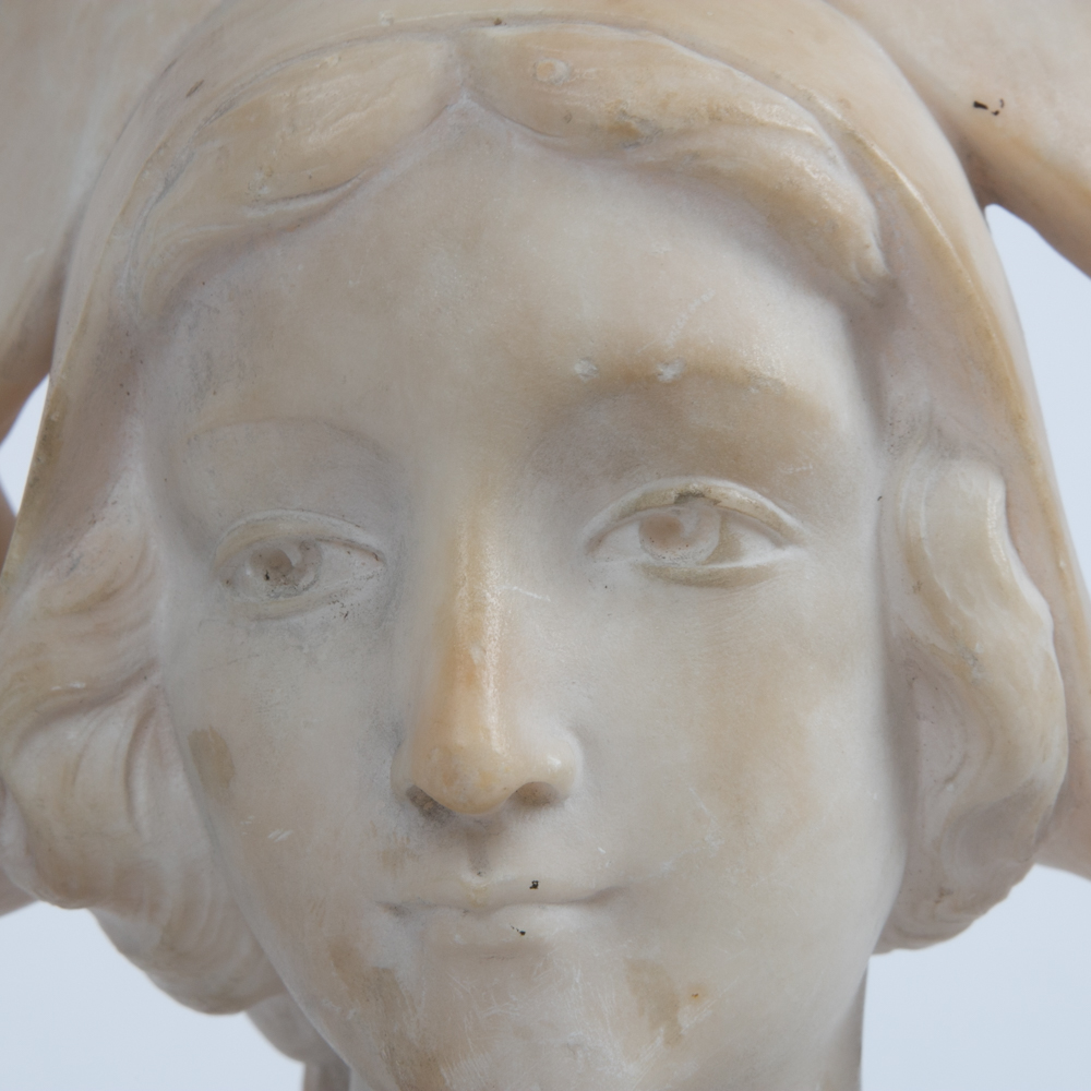 Alabaster Bust of Dutch Woman