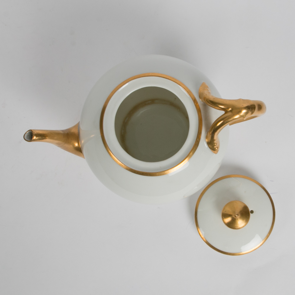 Collection of Gold Toned Trim Plates and Servers