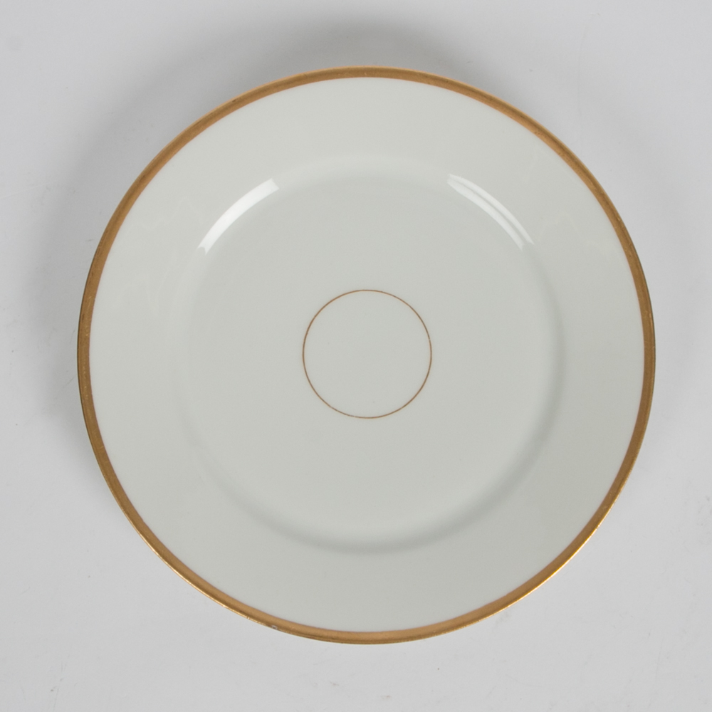 Collection of Gold Toned Trim Plates and Servers