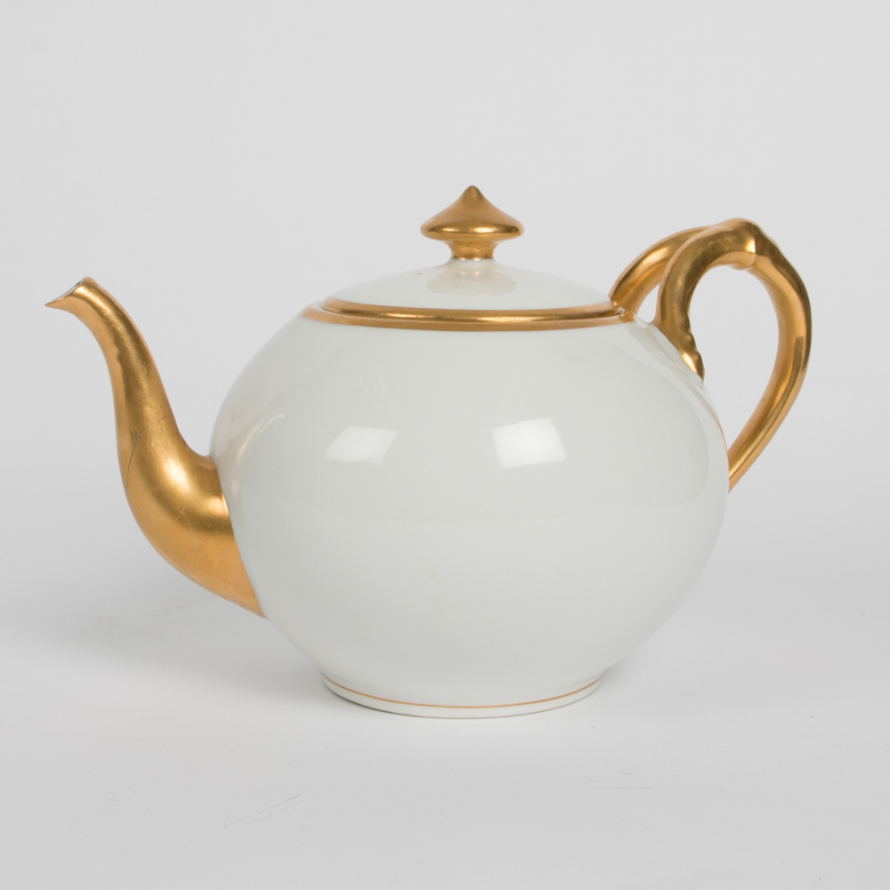 Collection of Gold Toned Trim Plates and Servers