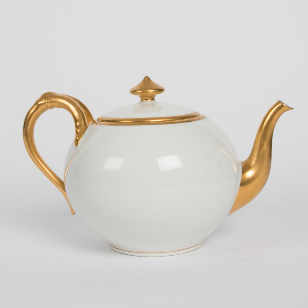 Collection of Gold Toned Trim Plates and Servers