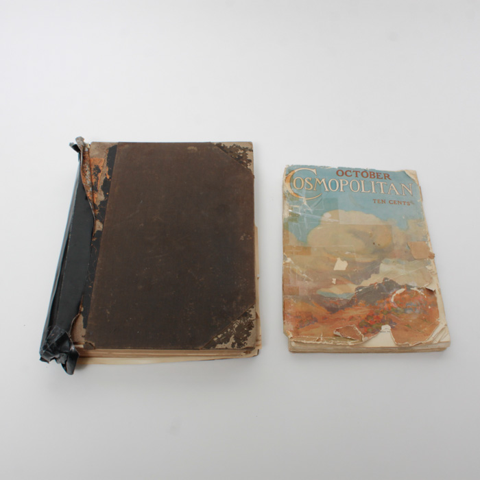 Bound "Demorest" Magazine Annual and Antique "Cosmopolitan" Magazine