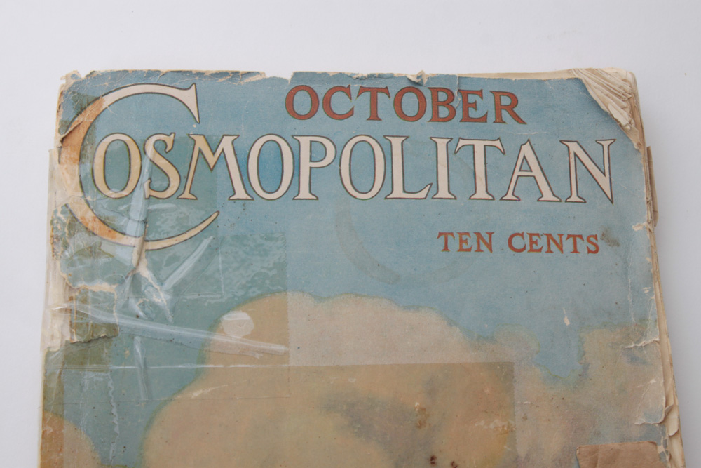 Bound "Demorest" Magazine Annual and Antique "Cosmopolitan" Magazine