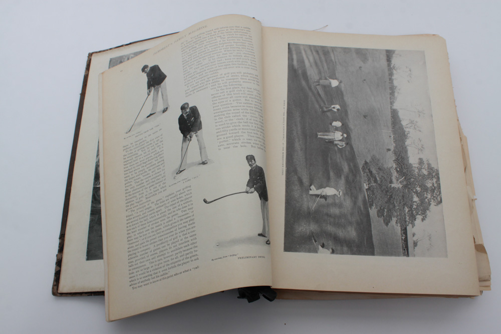 Bound "Demorest" Magazine Annual and Antique "Cosmopolitan" Magazine