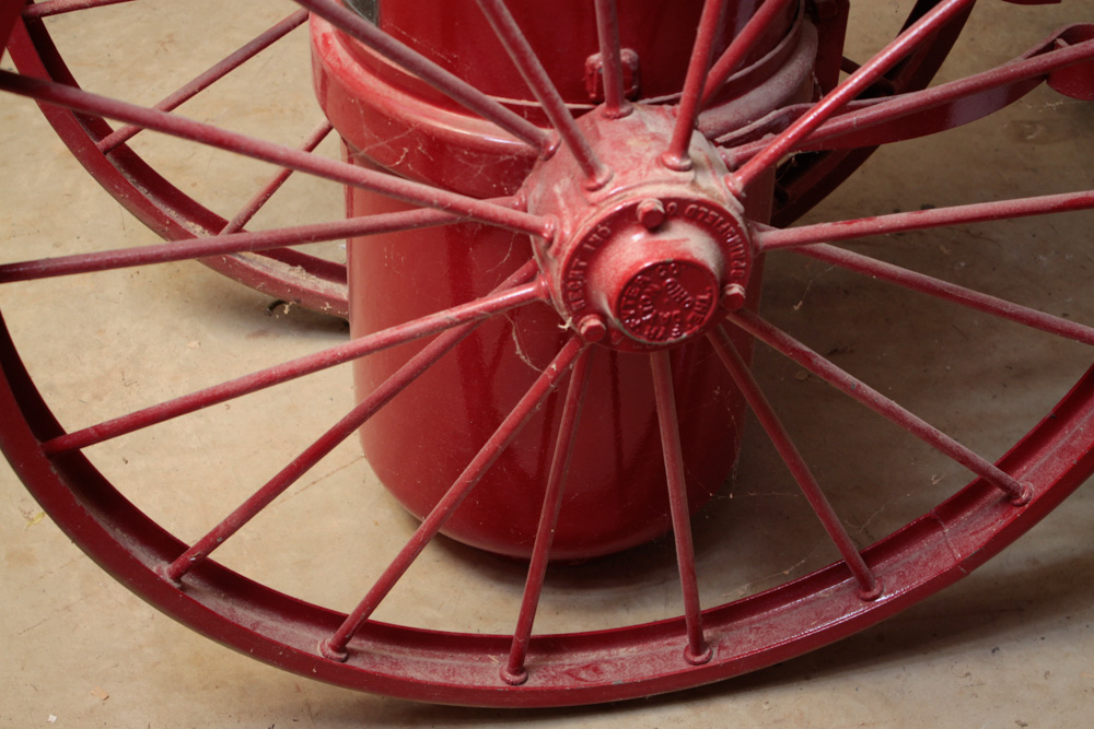 Vintage Foam Fyr-Fyter Fire Extinguisher on Wheels