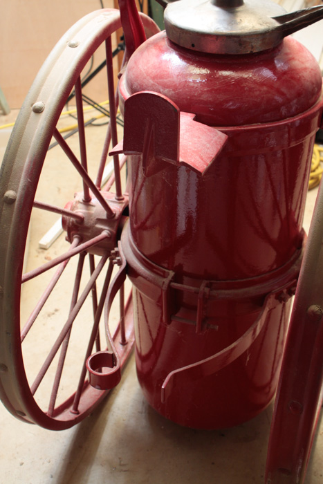 Vintage Foam Fyr-Fyter Fire Extinguisher on Wheels