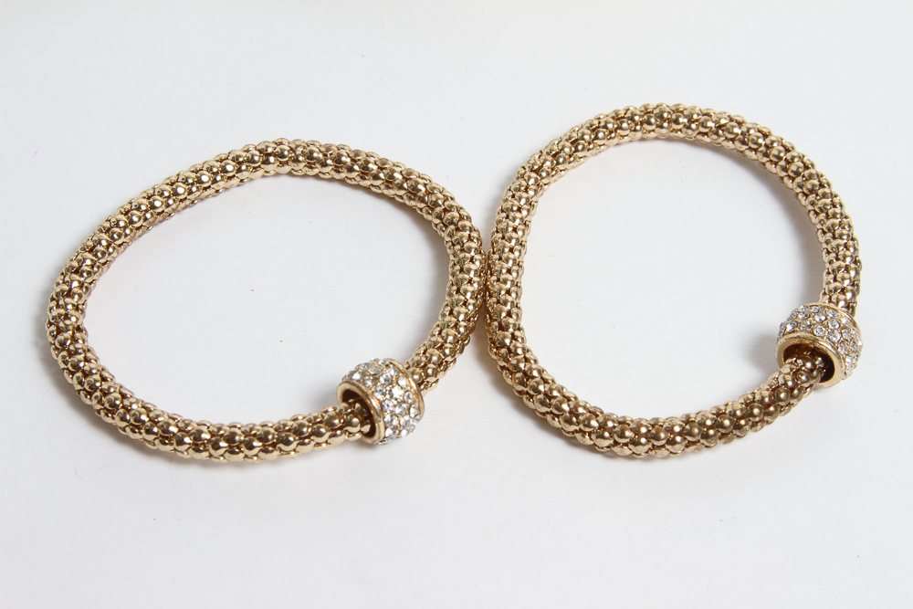 Collection of Gold Tone Modern Fashion Jewelry