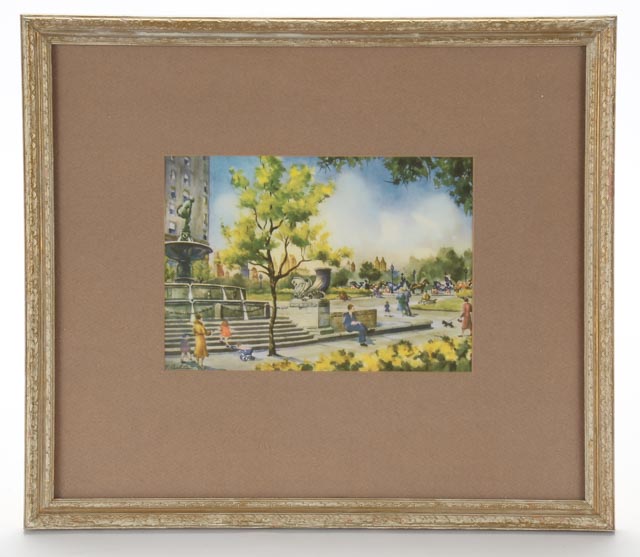 Three Vintage Virginia Carleton Reproduction Prints of New York Watercolors