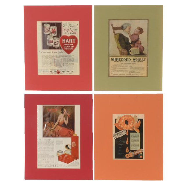 Four Early 20th-Century Magazine Advertisements