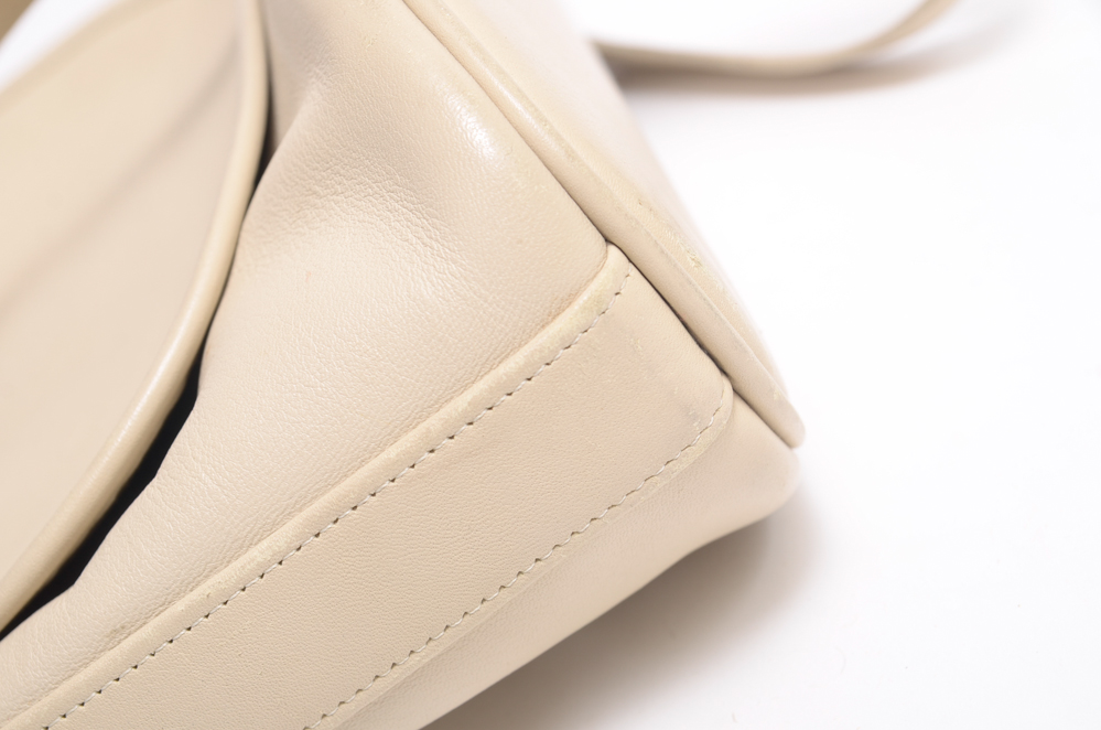 Cream Leather Coach Bag