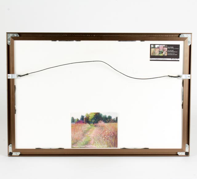 Original Janet Kohler Pastel Painting "Pink Cherry Wall"