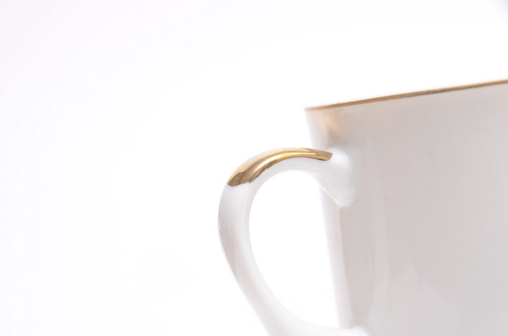 Antique Porcelain Cup and Lefton Cup