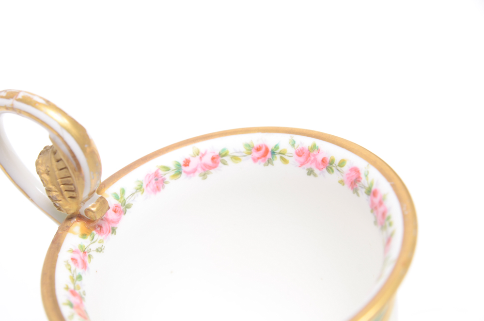 Antique Porcelain Cup and Lefton Cup