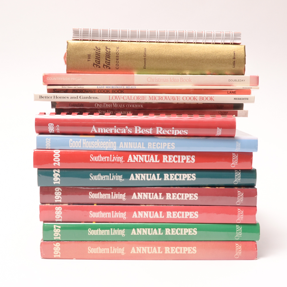 Assortment of Vintage Cookbooks