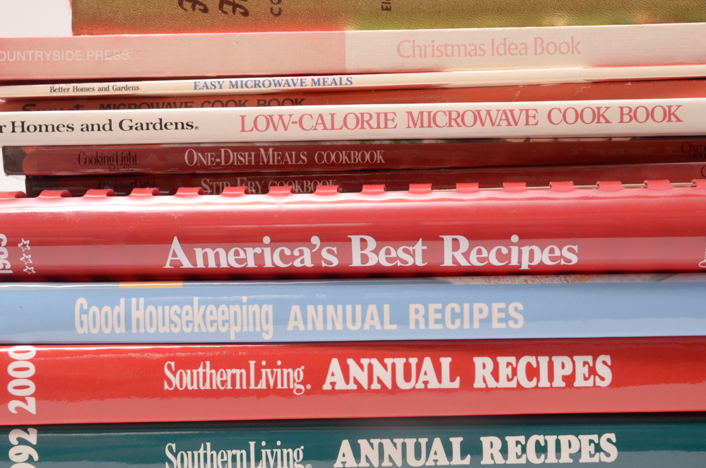 Assortment of Vintage Cookbooks