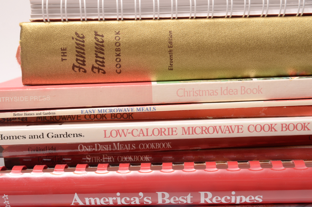 Assortment of Vintage Cookbooks