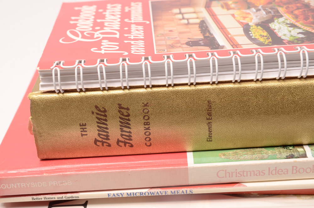 Assortment of Vintage Cookbooks