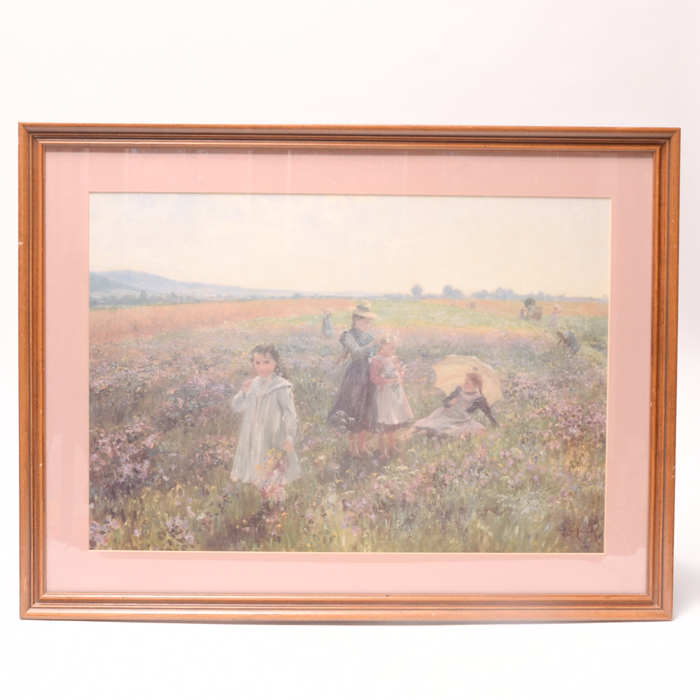 Emil Czech Lithograph "Summers Day"