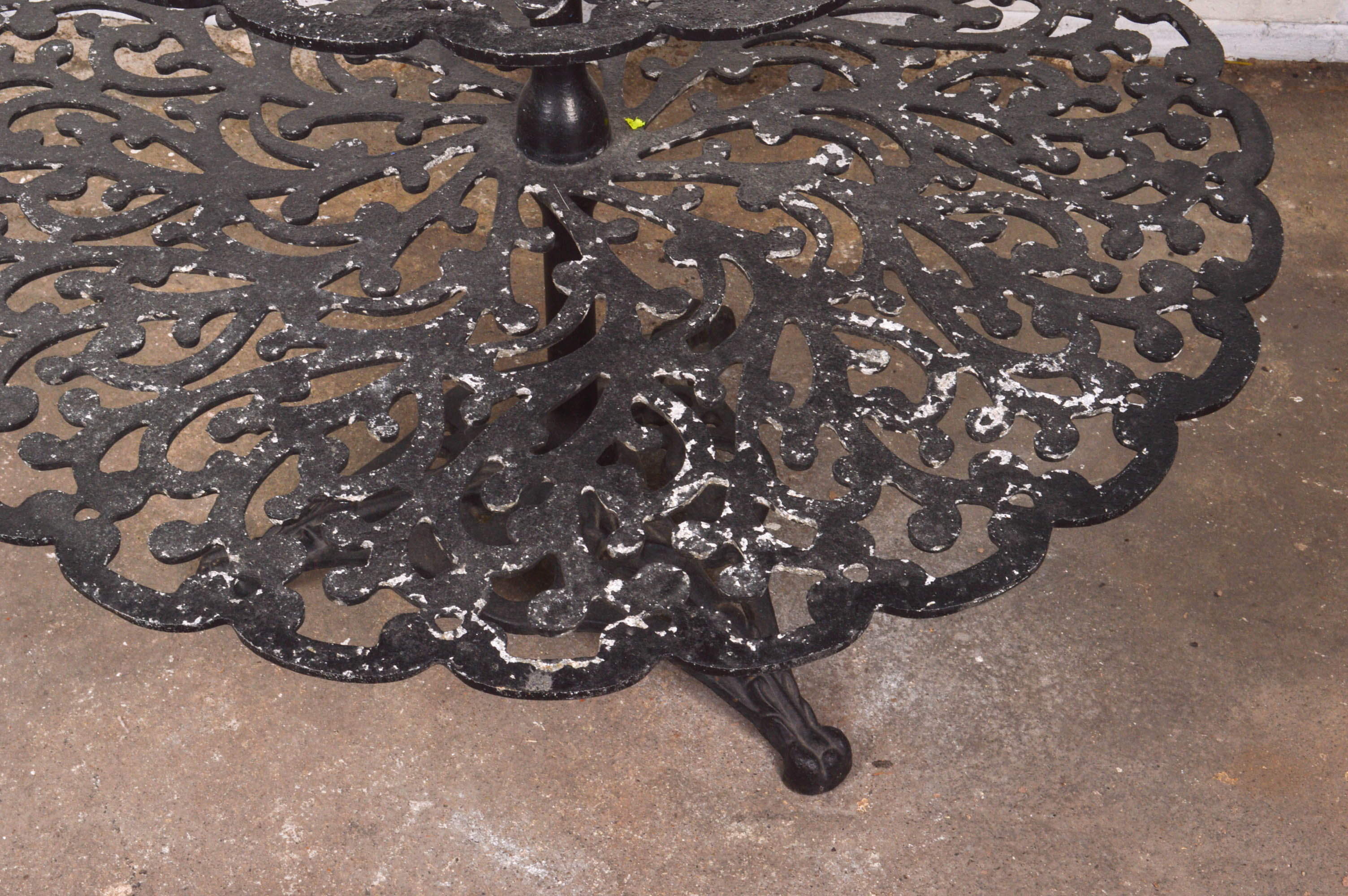 Iron Three Tiered Table