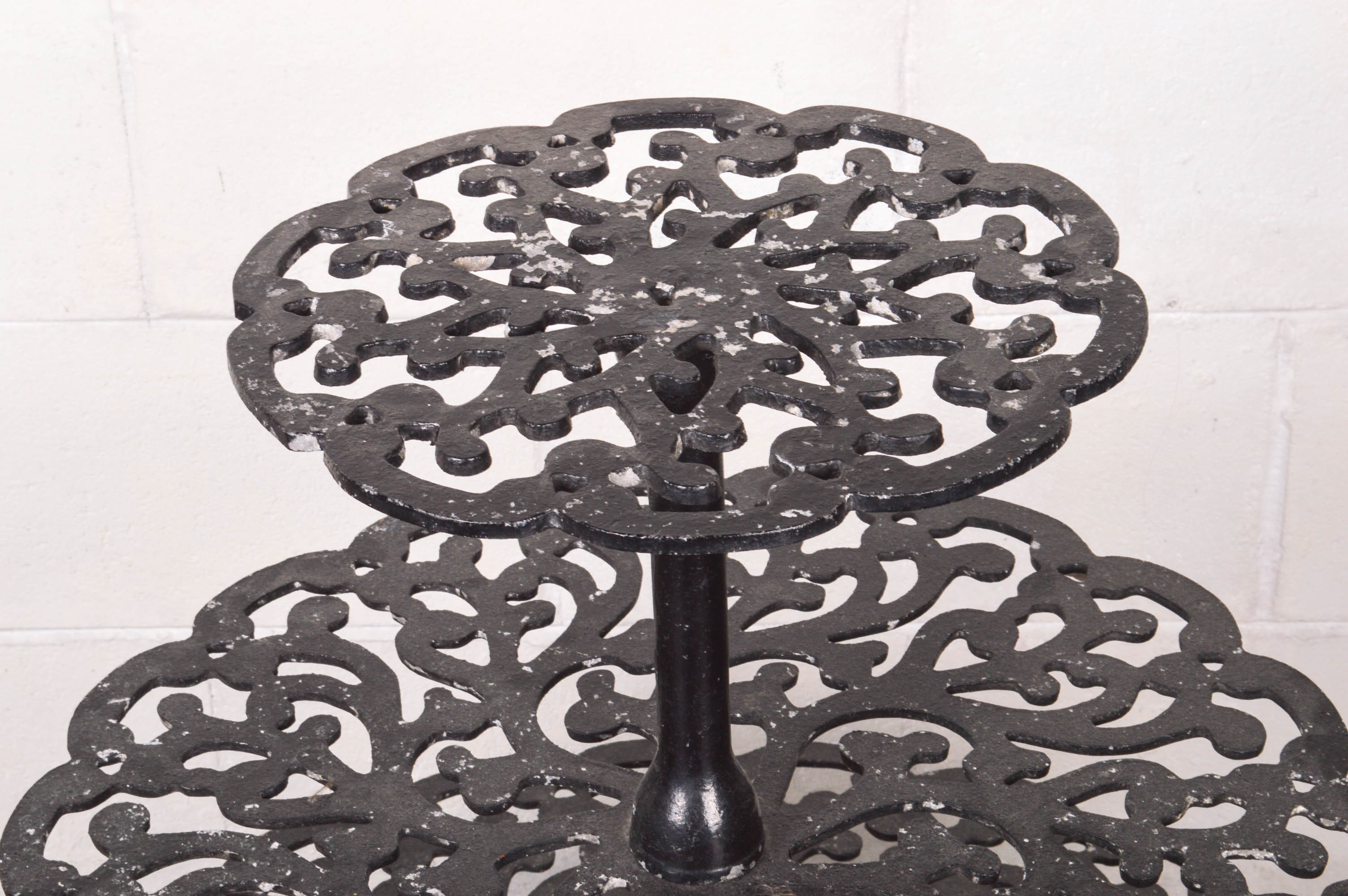 Iron Three Tiered Table