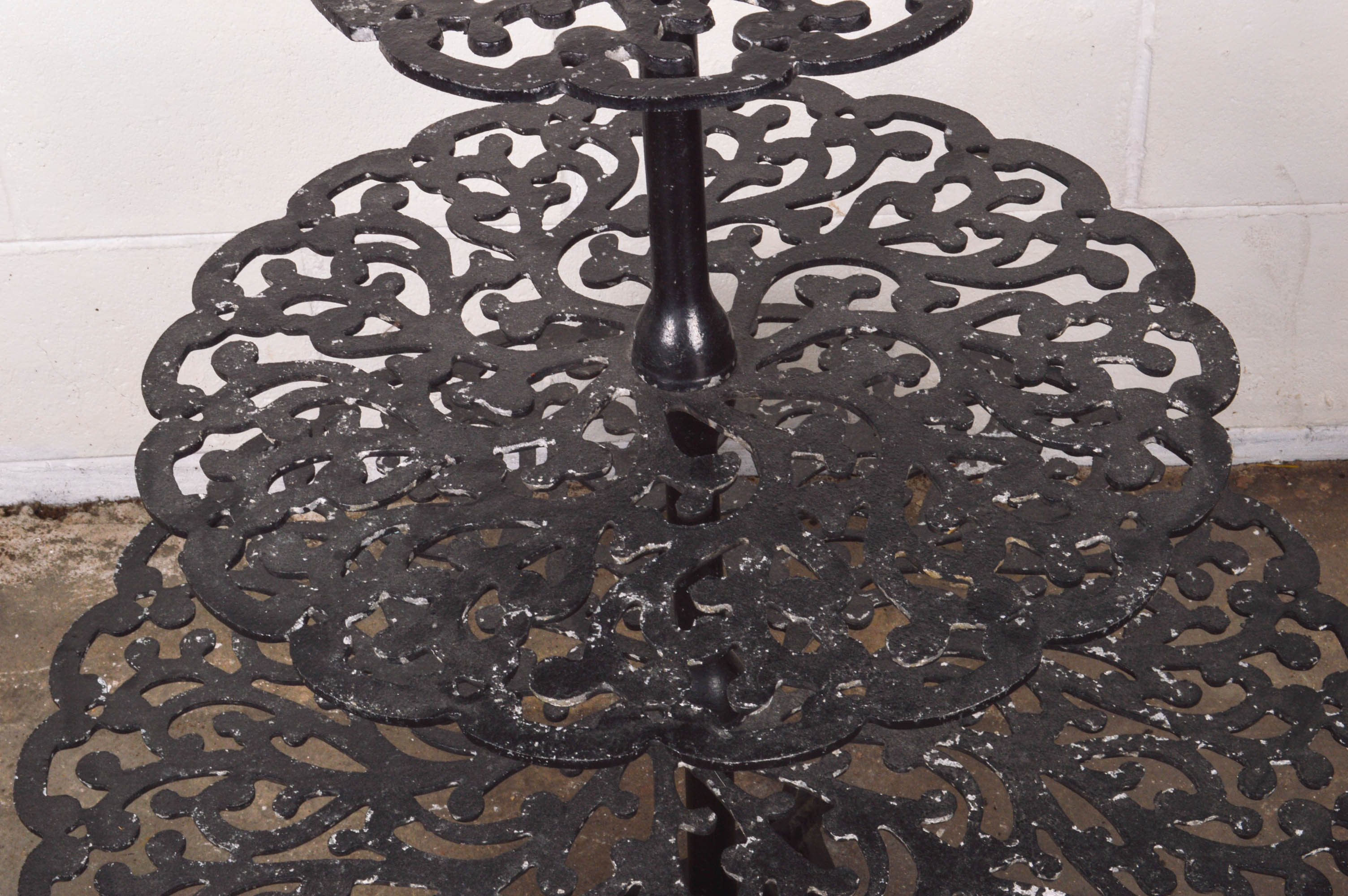 Iron Three Tiered Table