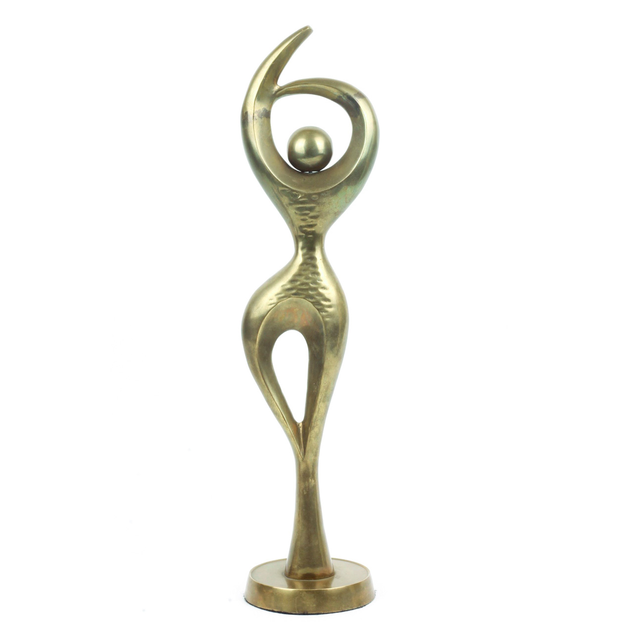 Mid Century Brass Ballerina