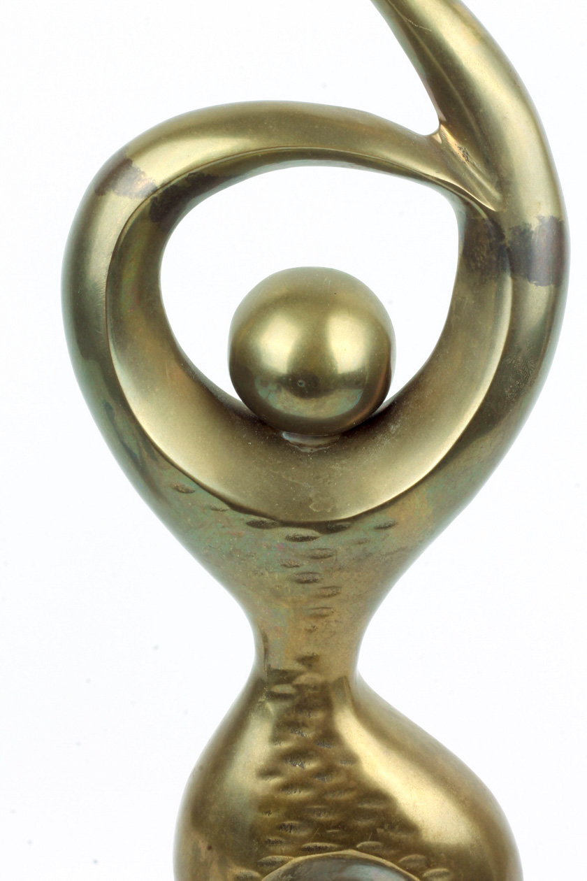 Mid Century Brass Ballerina