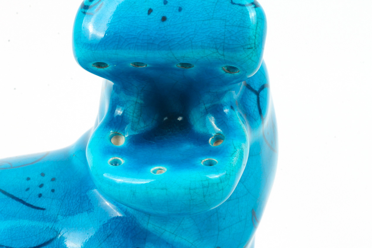 Collection of BMPL Blue Ceramic Hippos