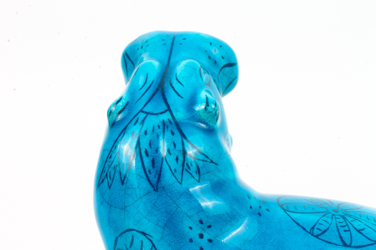 Collection of BMPL Blue Ceramic Hippos