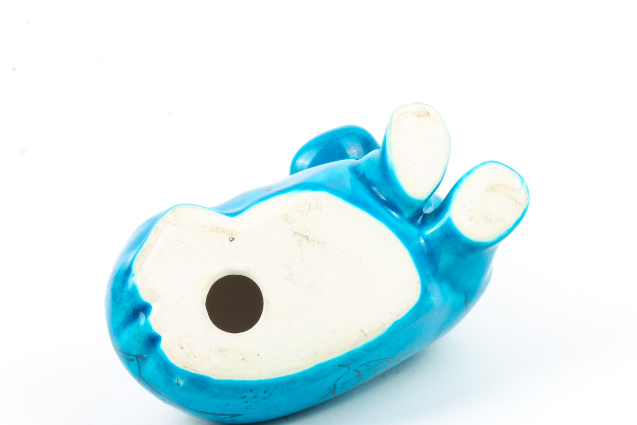 Collection of BMPL Blue Ceramic Hippos