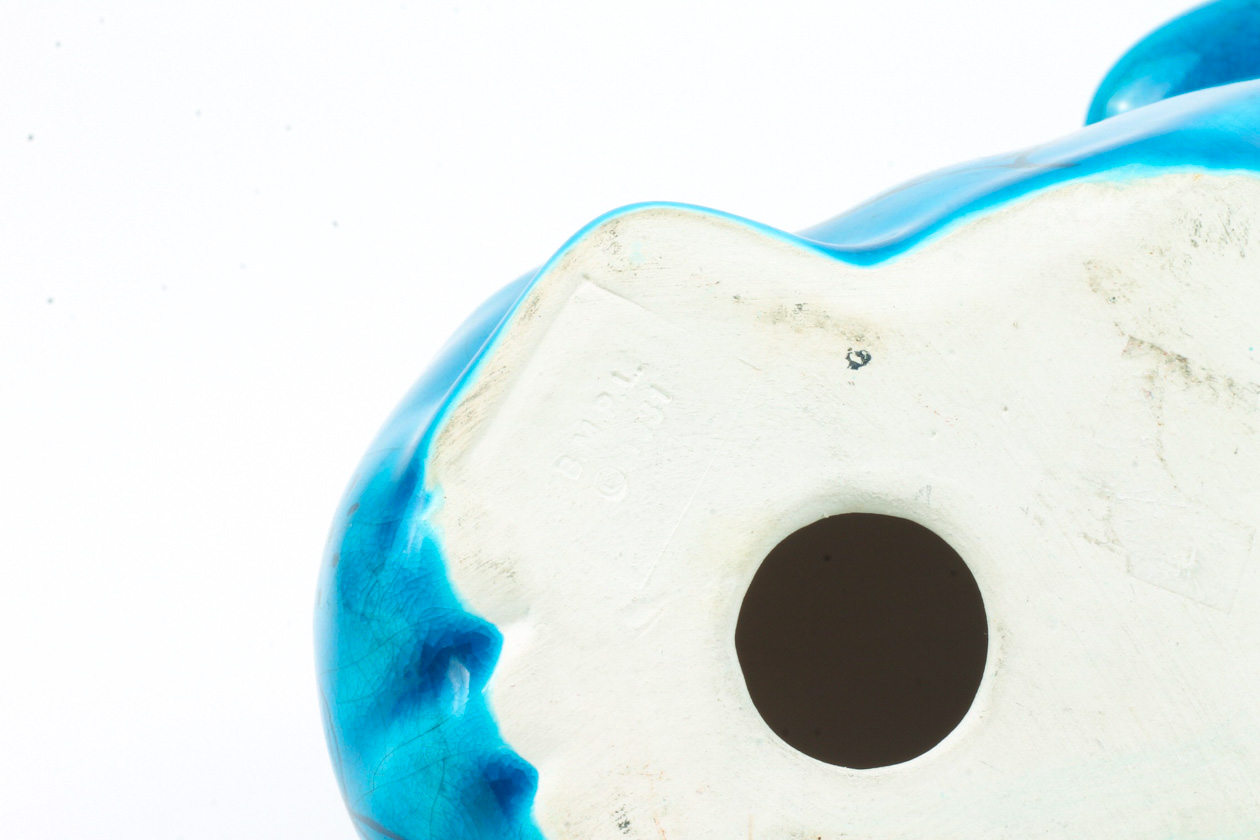 Collection of BMPL Blue Ceramic Hippos