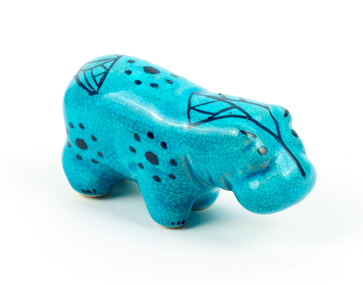 Collection of BMPL Blue Ceramic Hippos