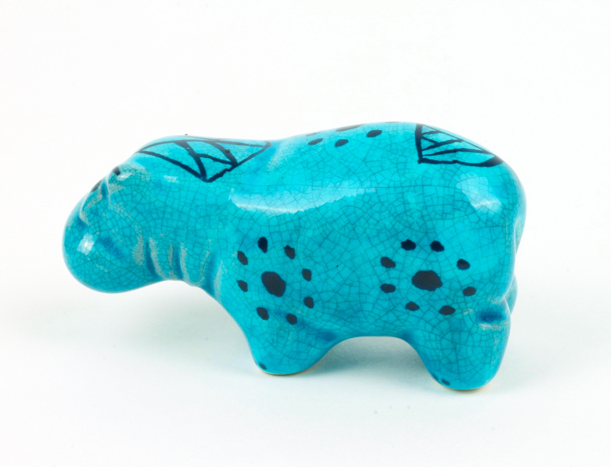 Collection of BMPL Blue Ceramic Hippos