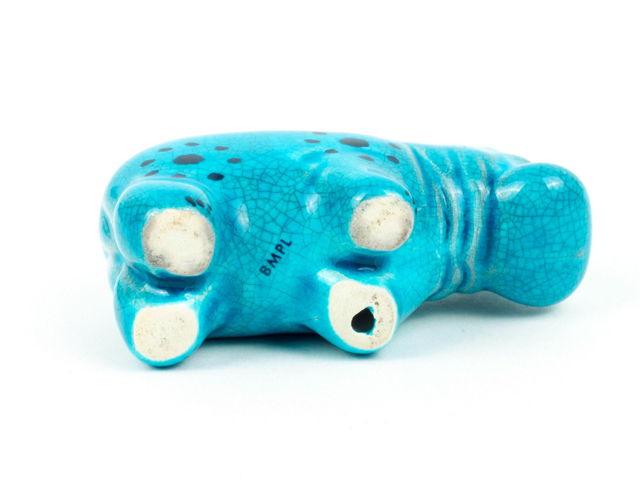 Collection of BMPL Blue Ceramic Hippos