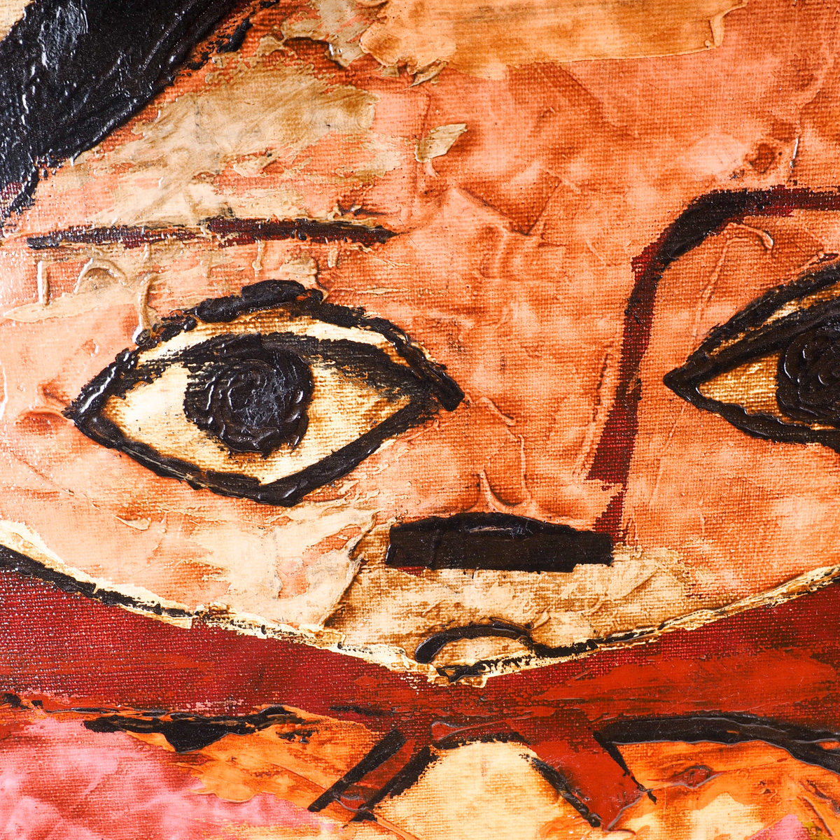 Coyle Oil Painting of Mother and Children By