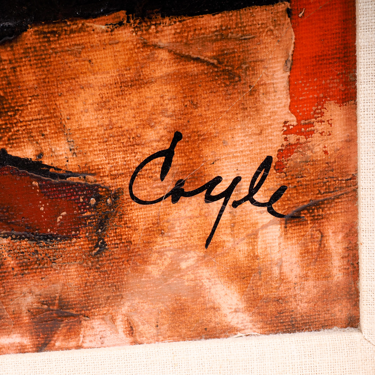 Coyle Oil Painting of Mother and Children By