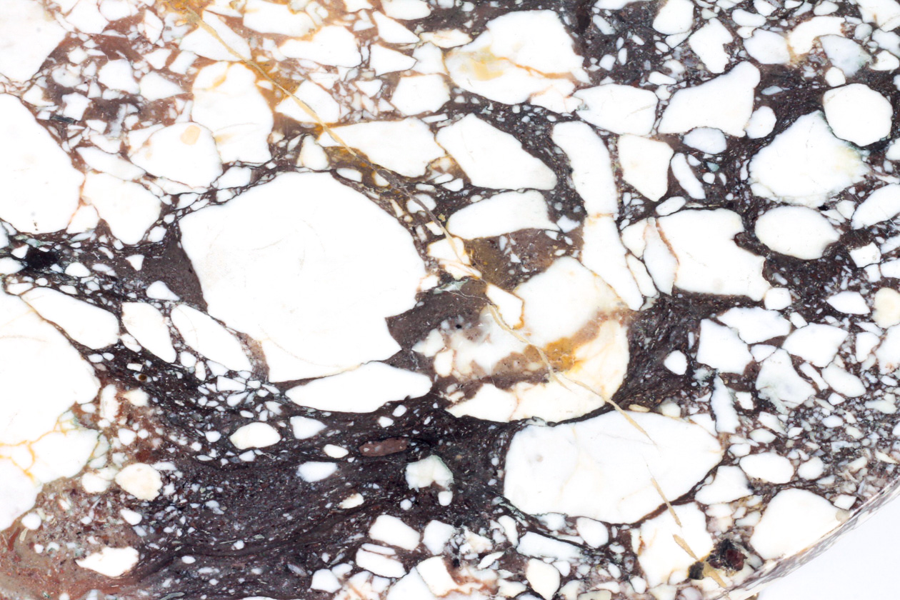 Mid Century White Marble Side Table