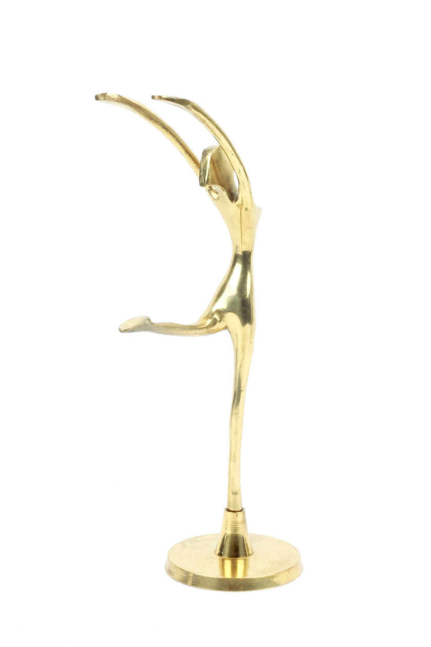 Brass Woman Dancing Figure