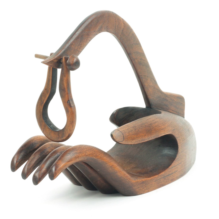 Wooden Hand Sculpture