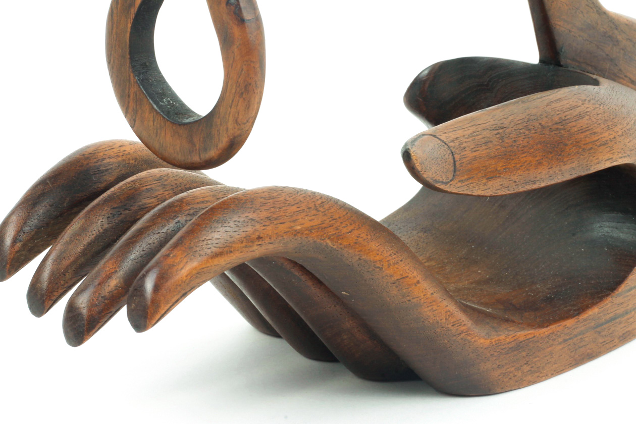 Wooden Hand Sculpture