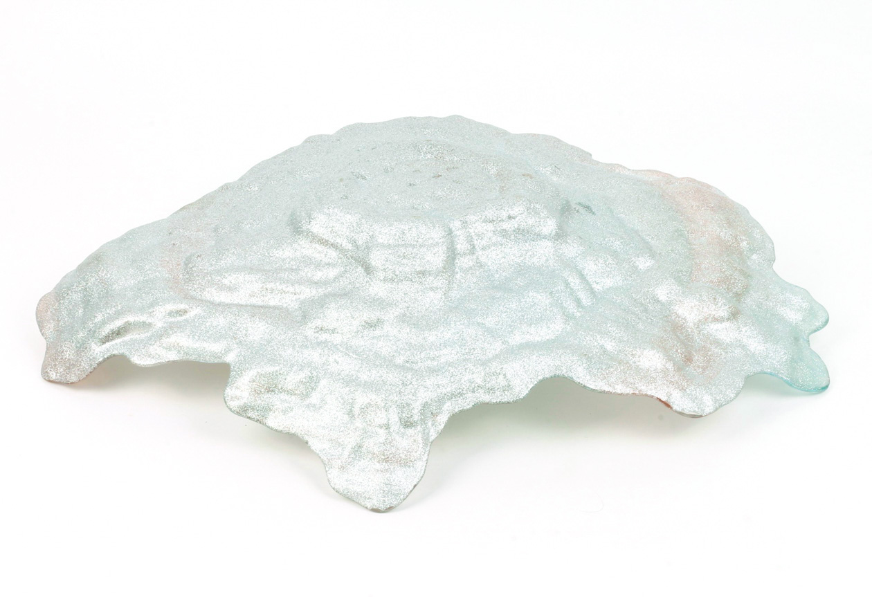 1950s Iridescent Art Glass Centerpiece