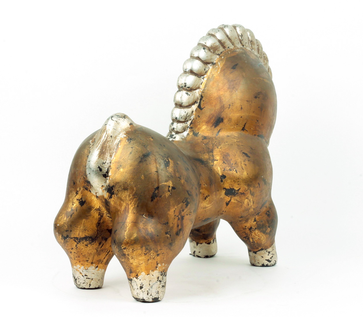 Vintage Ceramic Abstract Horse Sculpture