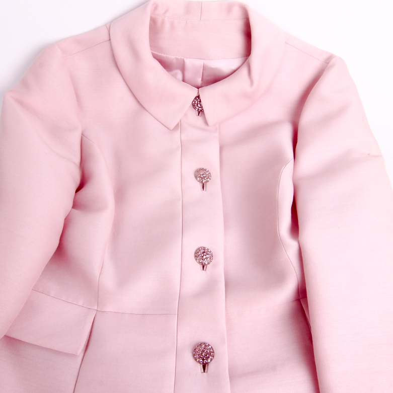 Vintage Pink Dress with Jacket
