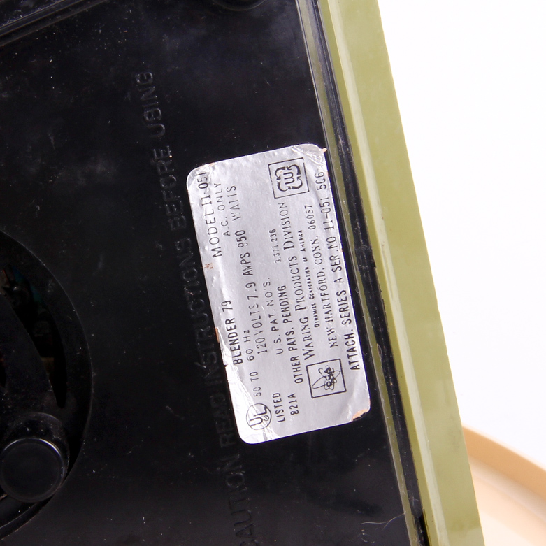 Vintage Waring Blender and Massimo Vignelli- Heller Tray