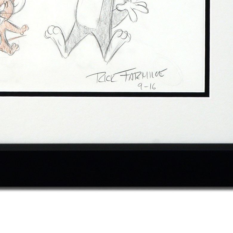 Rick Farmiloe "Tom and Jerry" Signed Sketch