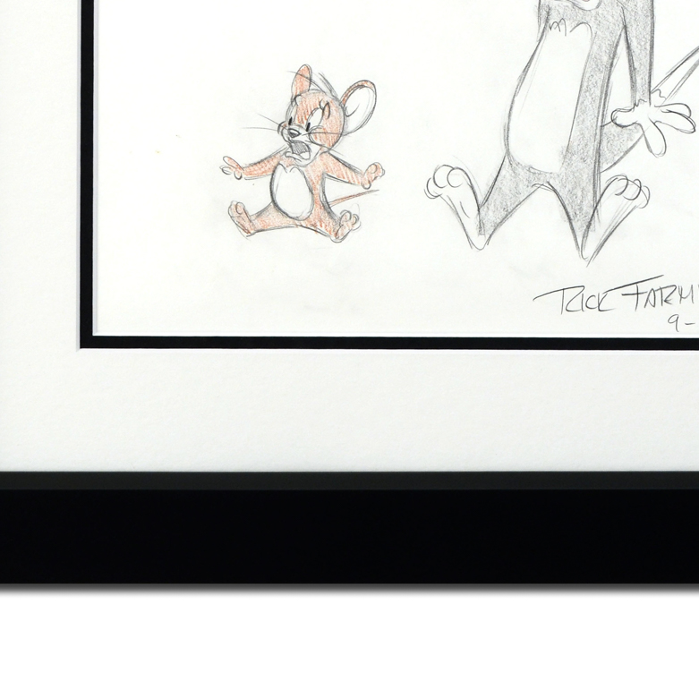 Rick Farmiloe "Tom and Jerry" Signed Sketch