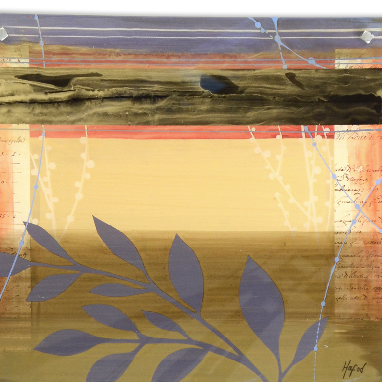 Danielle Hafod "Gramercy Garden V" Original Acrylic on Plexiglass Painting